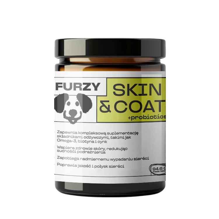 Furzy Skin&Coat + Probiotics - suplement dla psów i kotów na skórę i sierść
